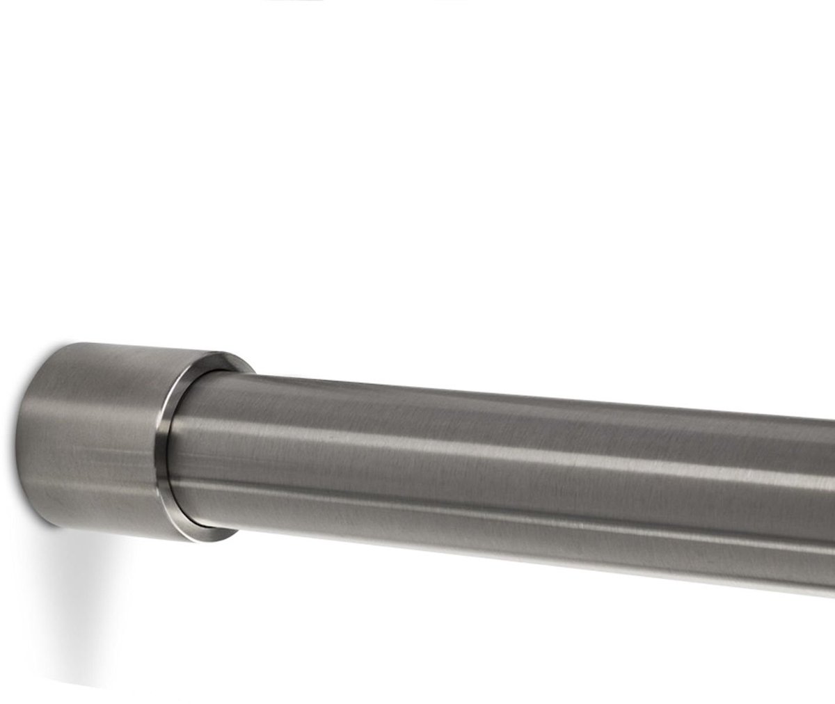 SOTECH 600 mm garderobestang met 1 paar buisstanglagers (geborsteld roestvrij staal, rond Ø 25 mm) kleerhangerhouder - voor een elegante organisatie van uw garderobe en garderobe.