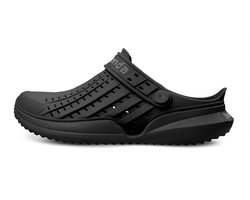 Slippers - Boaonda - Flow Clog Heren - Lichtgewicht All - Terrain Slipper met MUV PU-Zool - Confortech TR - Waterafvoer - Anatomisch Voetbed & Sneldrogend Design - Zwart - 44
