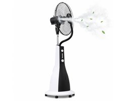 North Collective AquaBreeze Pro - Staande Ventilator op Wielen - Vernevelaar - Draagbare Ventilator - Mistventilator - Water reservoir - Camping Ventilator