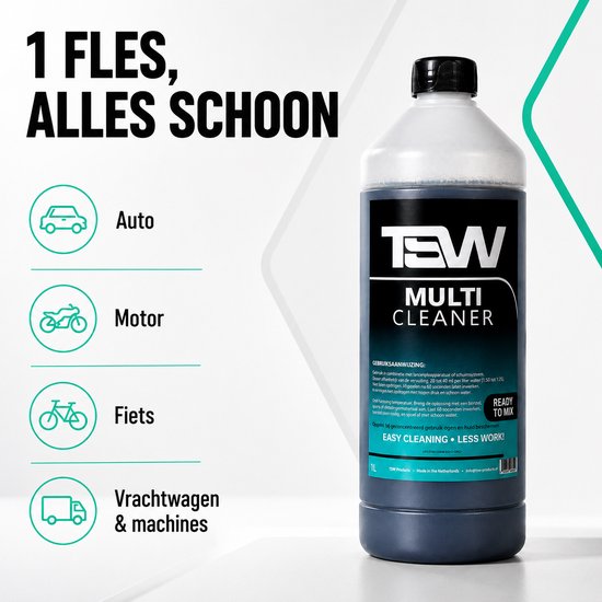 TSW Multi Cleaner - Camper- En Caravanshampoo 1 Liter Concentraat — afbeelding 2