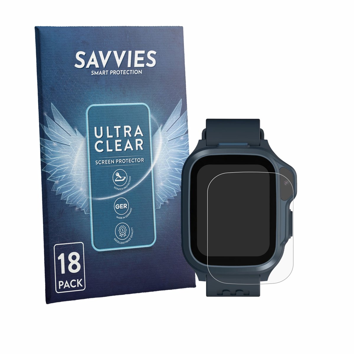 Savvies - Screenprotector voor Myfirst Fone S4 - Folie Beschermfolie transparant 18 Stuks