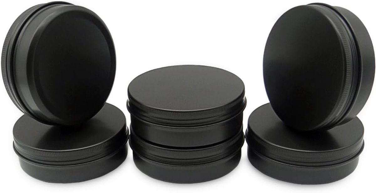 Set van 6 Lege 100ml Aluminium Blikken voor Cosmetica, Perfect voor DIY Projecten en Lipbalsems, Ideaal voor Reizen en Opslag