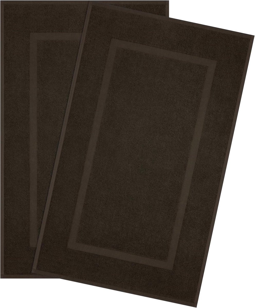 SnelShoppen - 2-delige Badmatten Set 51x86 cm, 100% Katoen, 900 GSM, Absorberend, OEKO-TEX Gecertificeerd, Wasbaar, Luxe Badkameraccessoires
