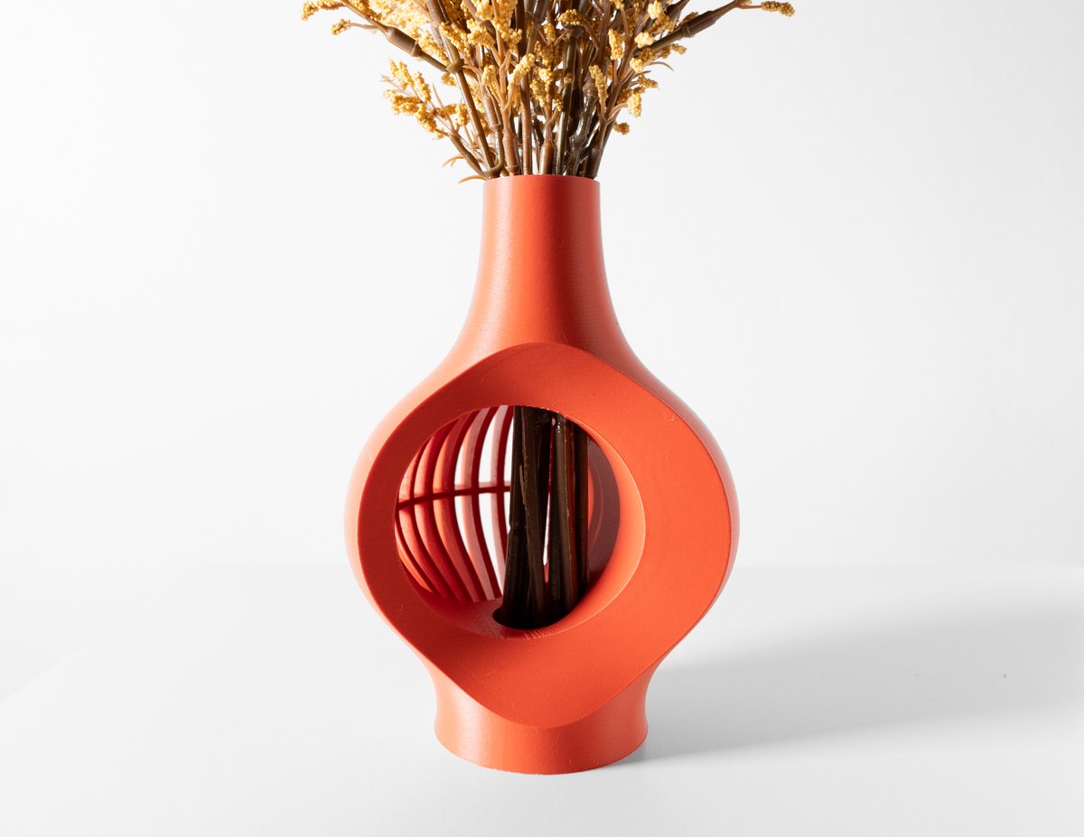 Skushy Vaas Koko - Geschikt voor Bouwbloemen - Japandi Designvaas voor Droogbloemen en Kunstbloemen - Sculpturale Decoratieve Vaas - Moderne Woondecoratie