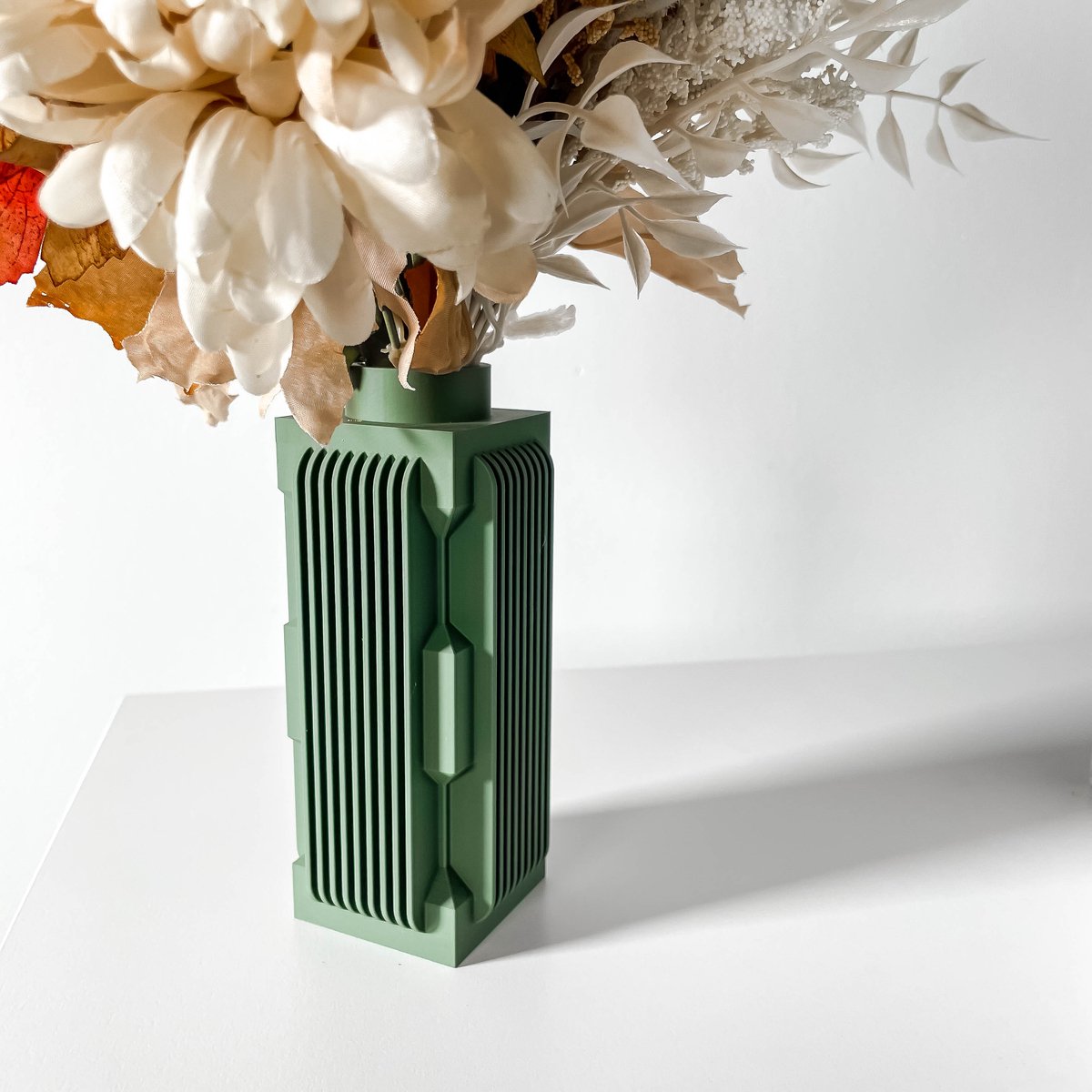 Skushy Vaas Guso - Geschikt voor Bouwbloemen - Japandi Designvaas voor Droogbloemen en Kunstbloemen - Sculpturale Decoratieve Vaas - Moderne Woondecoratie