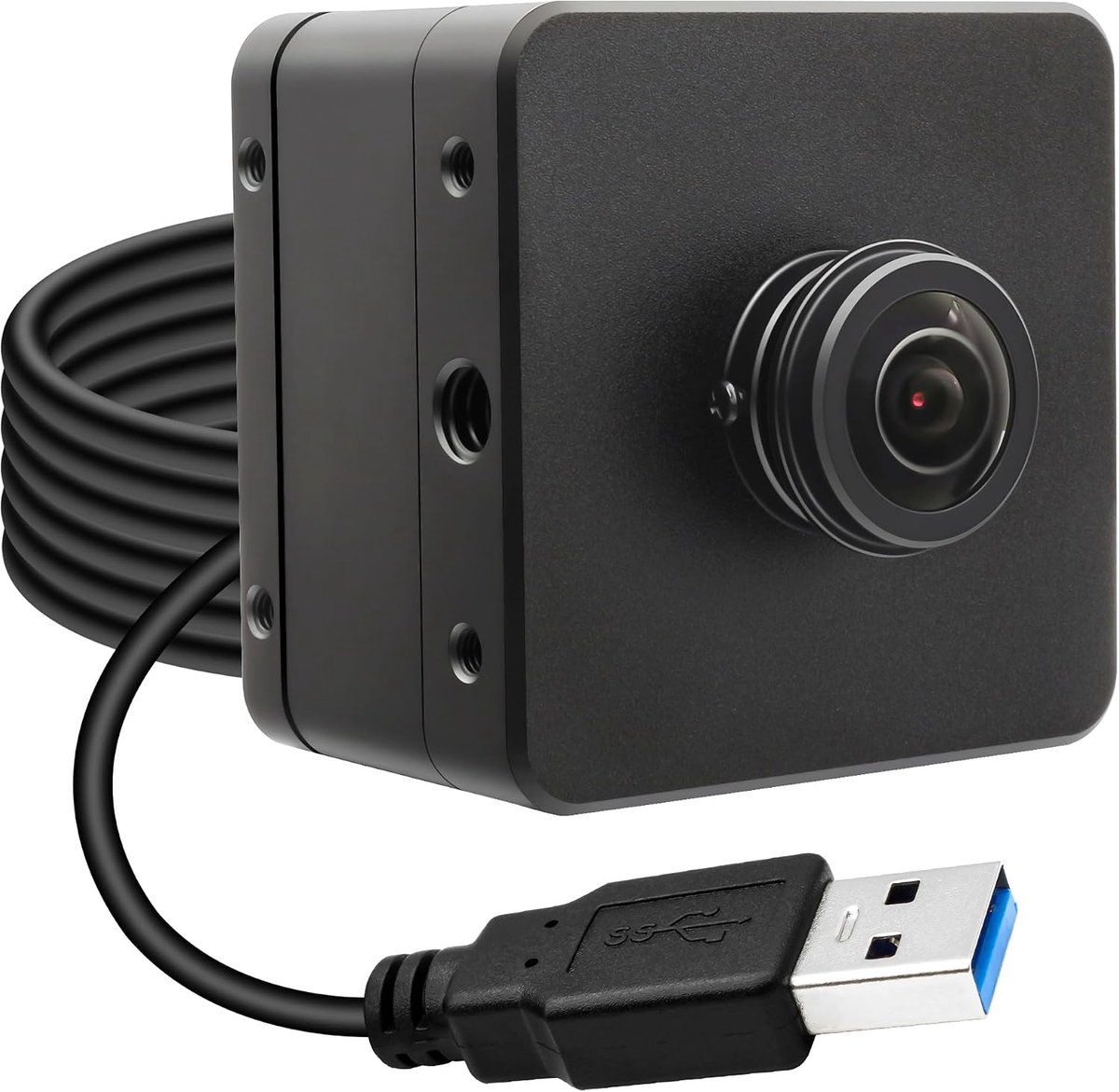 SnelShoppen - 12MP USB 3.0-camera, 1080p 230fps hogesnelheidswebcam met 204 ° visooglens en metalen behuizing voor computer en laptop