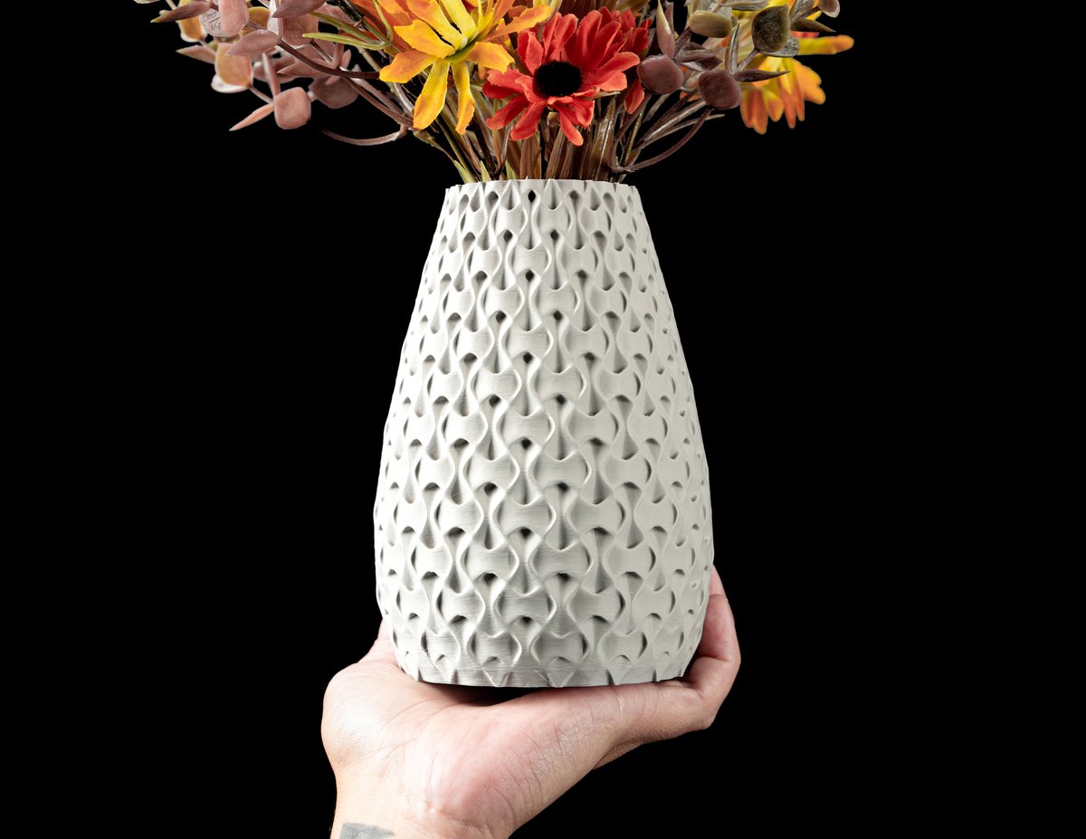 Skushy Vaas Inter - Geschikt voor Bouwbloemen - Japandi Designvaas voor Droogbloemen en Kunstbloemen - Sculpturale Decoratieve Vaas - Moderne Woondecoratie