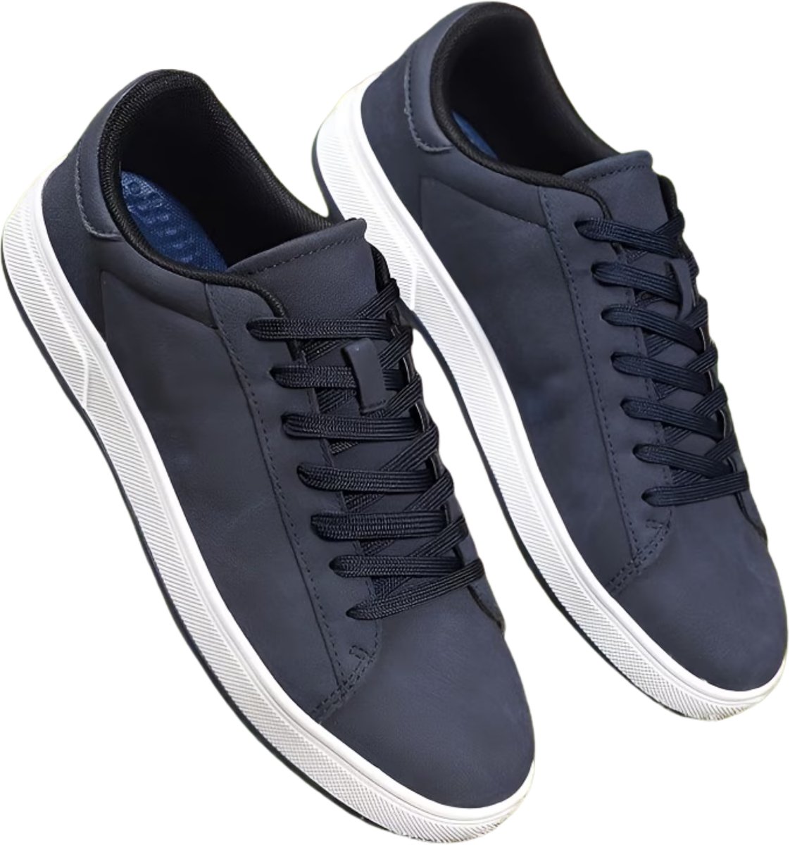 Currero Schoenen Heren Sneakers Comfortabel Wandelschoenen Casual Volwassenen 40.5 Marineblauwe Kleur