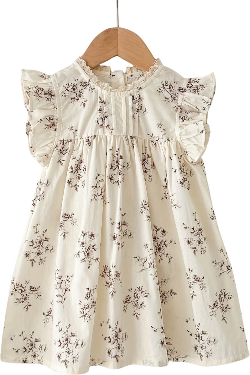 Currero Zomerjurk Meisjes Zomerjurken Kinderen Jurk Meisje Ibiza Stijl Sundress Kinderkleding 3-4 Jaar Abrikoos