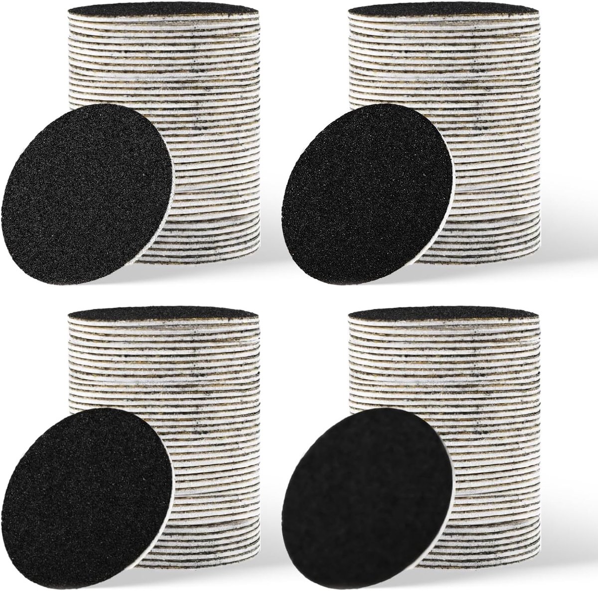 SnelShoppen - 120 Vervangende Schuurpads voor Eeltverwijderaar, Granule 60/80/100/120, Schijf Pad voor Verwijderen van Harde Huid en Droge Huid Eelt,