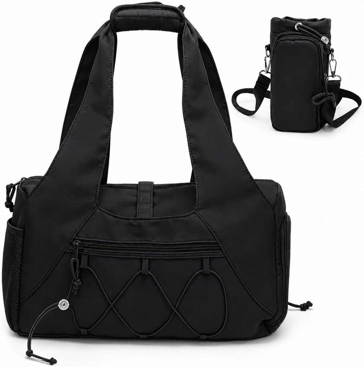 Sporttas dames 46x16x26 cm - lichtgewicht Oxford-stof - met schoenenvak en nat vak - ideaal voor fitness - SnelShoppen