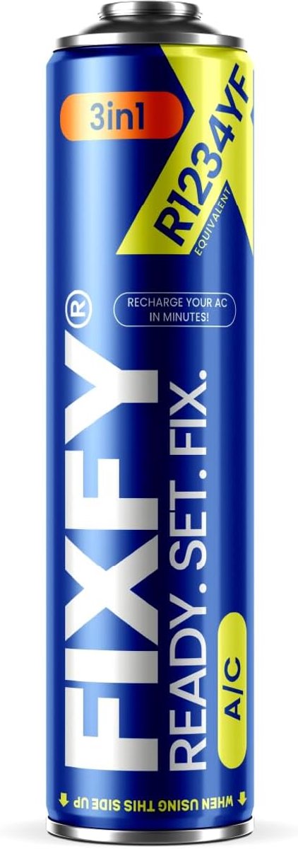 SnelShoppen - 3-in-1 Vervangende Koelvloeistof R1234YF met Olie en Sealant - Zelfvullen Airconditioning voor Voertuigen Vanaf 2017 - 500 ml