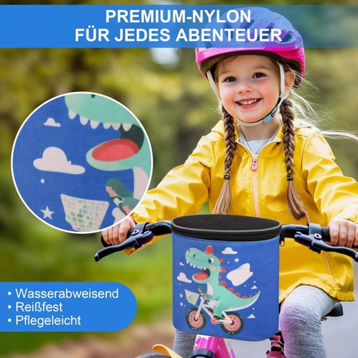 Stuurtas Kinderen Alles-in-één Set - Fietstas - Windmolentje - Stuurstreamers - Fietsbel - Verstelbare Riemen