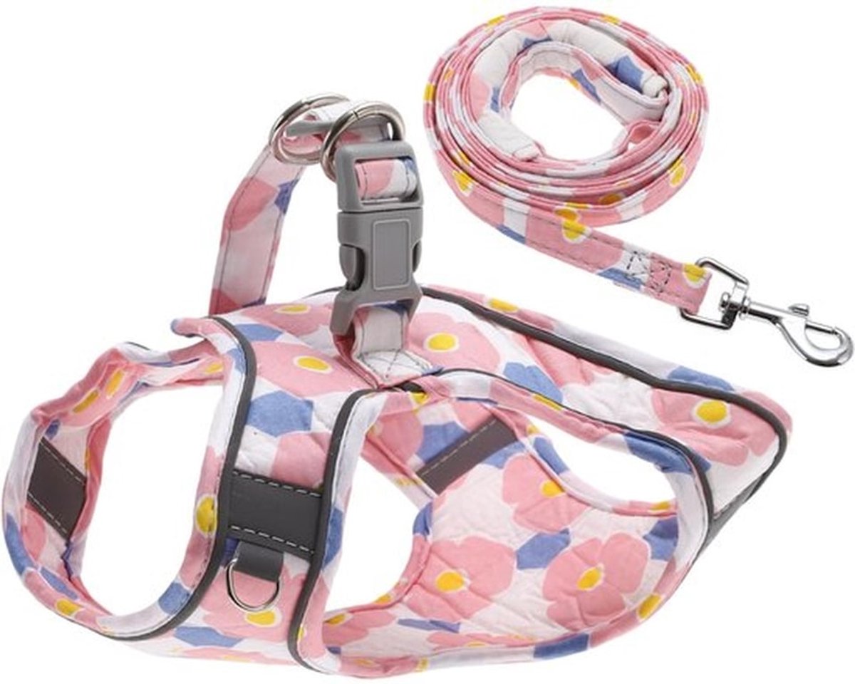Harnas Hond - Reflecterende Strepen - Ademend Polyester - Veilig Sluitsysteem - Duurzaam - Comfortabele Pasvorm - Huisdierharnas