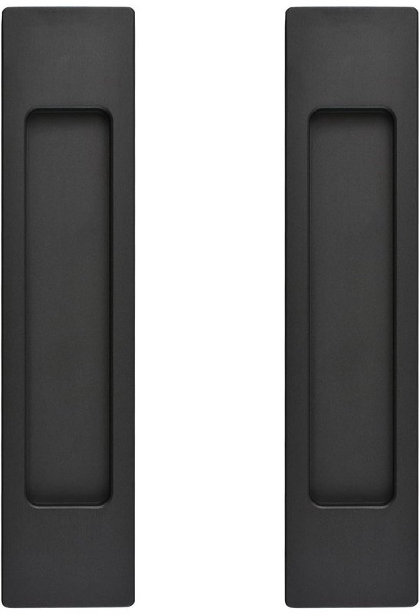 Schuifdeurtrekken 18 CM - Zwarte Aluminiumlegering - Verzonken Handvat - 2 Stuks - Modern Design - Comfortabele Aanraking - Deurgrepen
