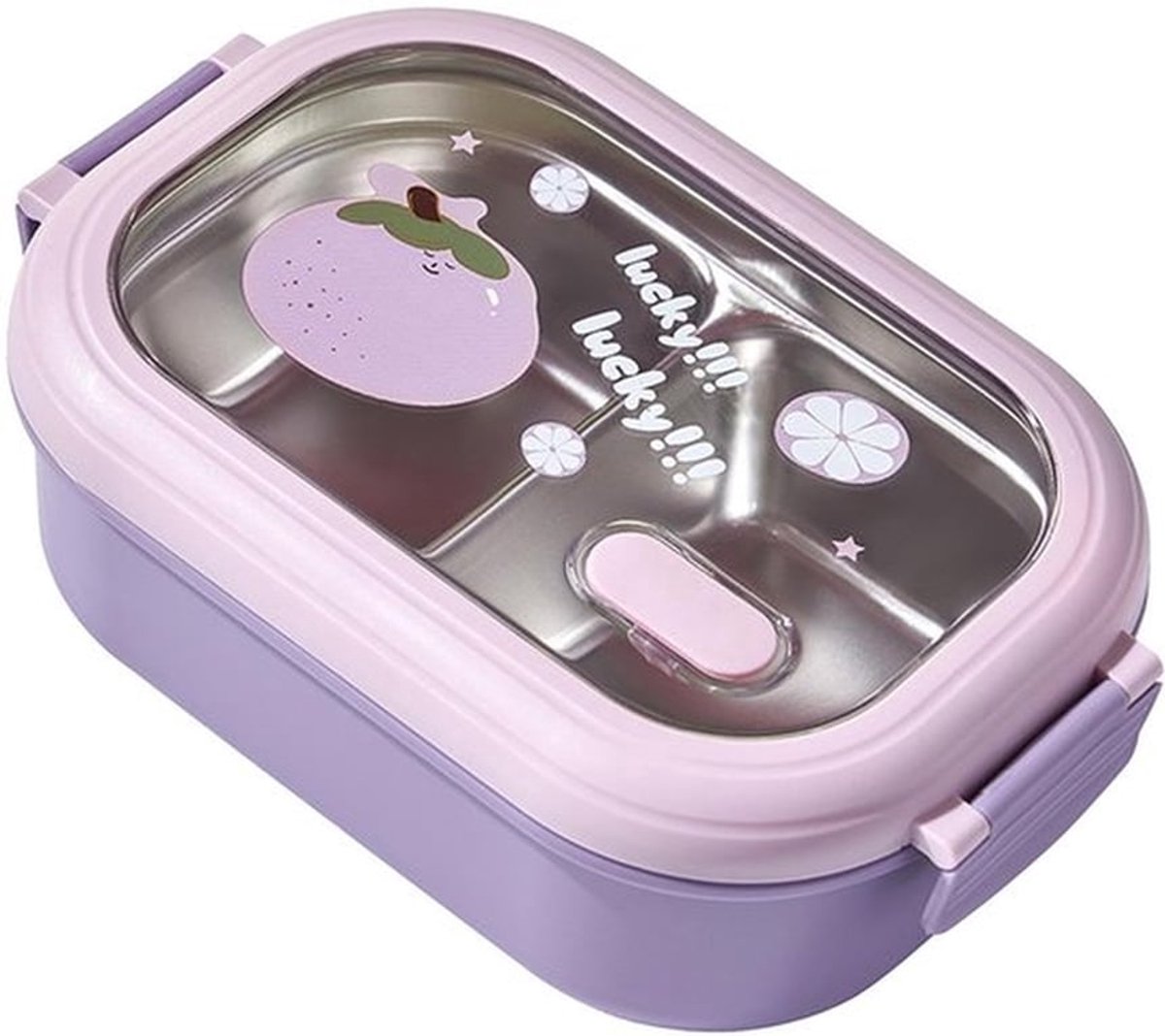 Lunchbox Roestvrij Staal - Thermische Lunchbox - Lekvrije Lunchcontainer - Gecompartimenteerd Ontwerp - Verwijderbare Verdelers - Ideaal voor Studenten/Kantoor - Bentobox