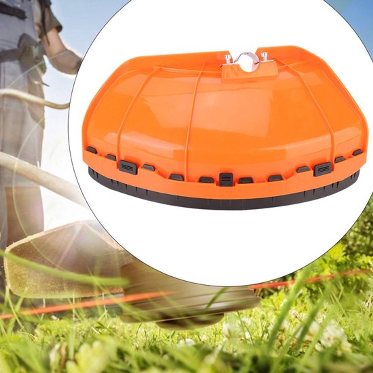 Bosmaaier Cover - Rood Kunststof - Geschikt voor 26 mm/28 mm - Stofdichte Bescherming - Afmetingen 37 x 20 cm - Lichtgewicht 265g - Trimmer Cover