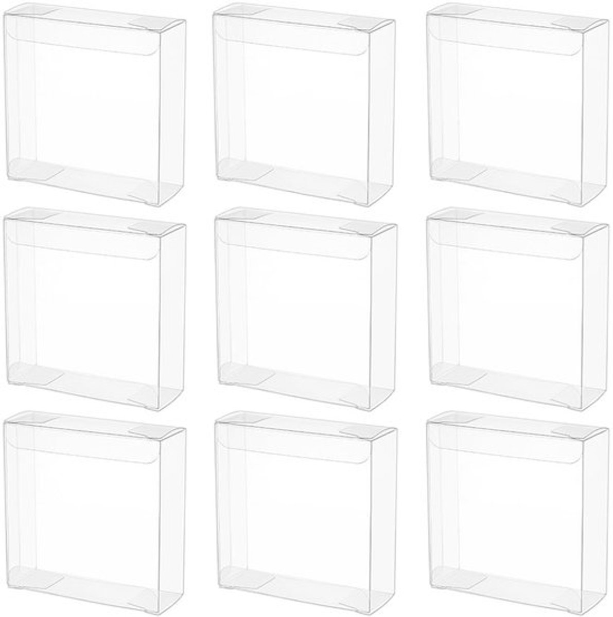 Snoepdozen 20 stuks - Transparante PVC - Rechthoekige Kunststof - Traktatiedozen - Cadeauverpakkingen - 11 x 5 x 11 cm - Cadeauboxen
