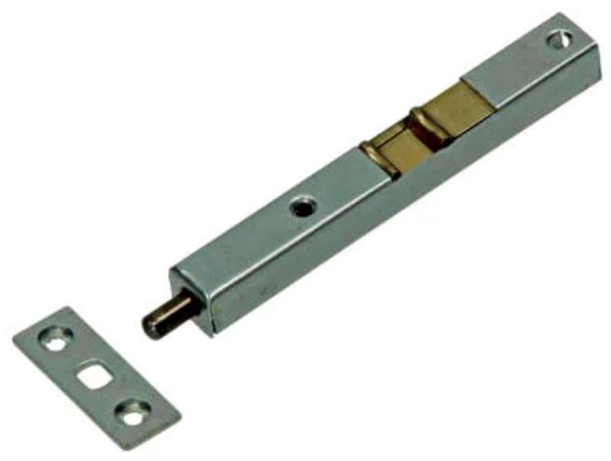 Yale / Mack buisschuiven verzinkt 11 x 13 mm – 100 mm – 2 stuks