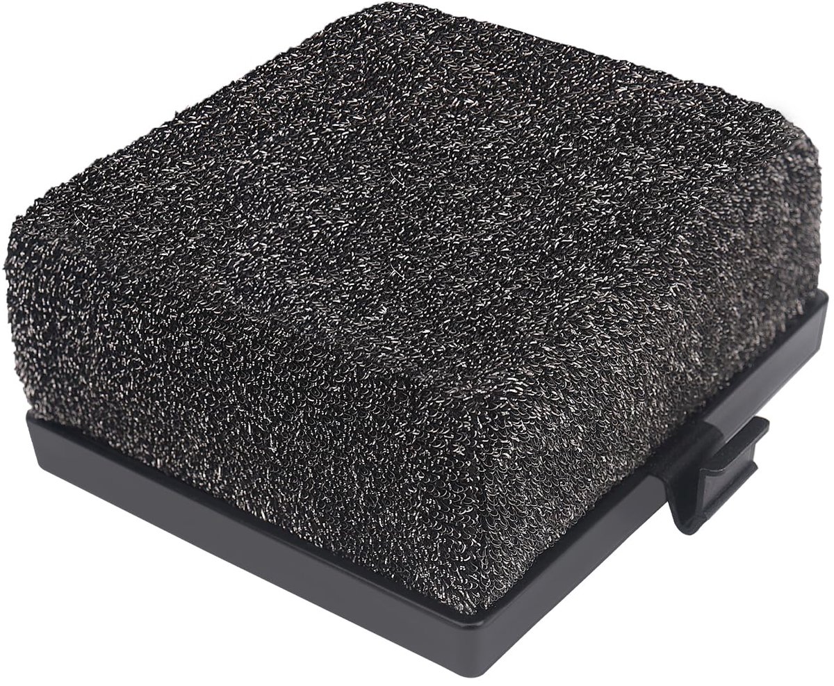 SnelShoppen - Grillborstel zonder borstelharen, vervangbare BBQ-reinigingskop, hittebestendig Kevlar, ideale grillaccessoires voor tuin en camping, pe