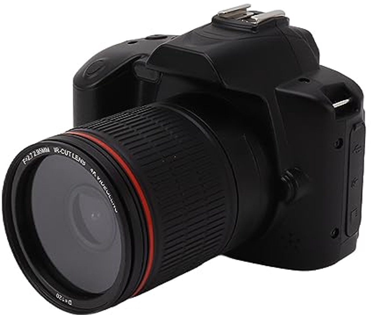 SnelShoppen - Digitale Reiscamera 4K 64 MP HD met 16x Zoom, WiFi, Nachtfunctie, Lithiumbatterij en IPS-display voor Fotografie, Dubbele Camera met Com