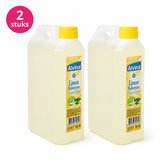 Alvina Citroen Eau de Cologne – 2 x 1 Liter – 2 Liter Voordeelverpakking – Frisse en Verkwikkende Citroengeur - Alvina Limon Kolonyasi - Lemon Cologne