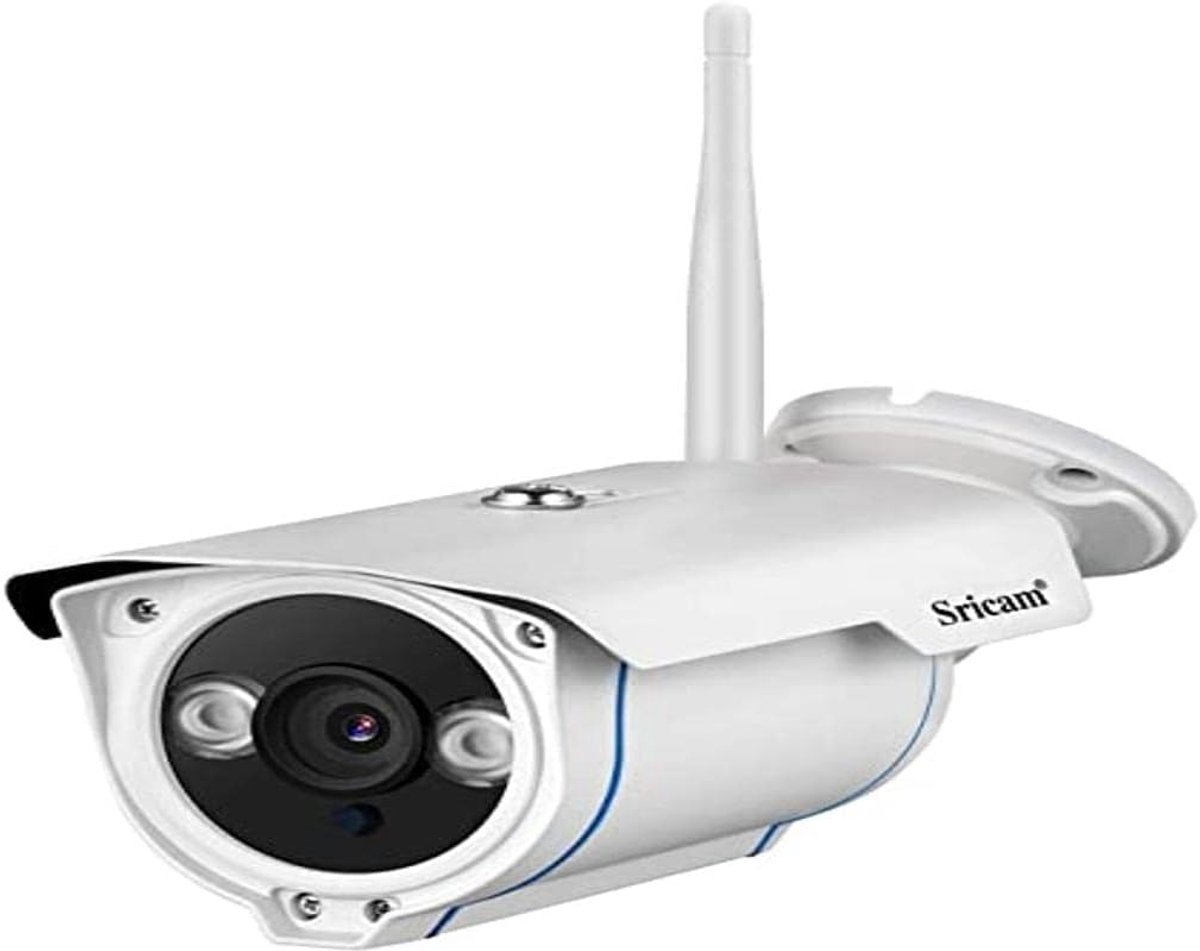 SnelShoppen - Sricam SP007 WIFI Outdoor Bewakingscamera 1080P IP CCTV - Waterdicht IP66, Nachtzicht, Inclusief NVR, Wit - Veiligheid voor Buiten, Tuin