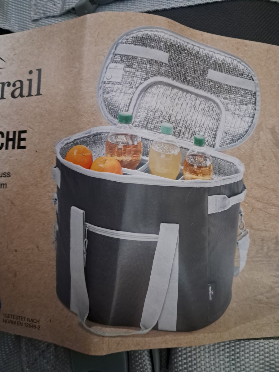 Rocktrail Koeltas - Grijs - Geschikt voor flessen van 1.5L - inhoud ca 35L - ca. 43 x 33,5 x 27 cm