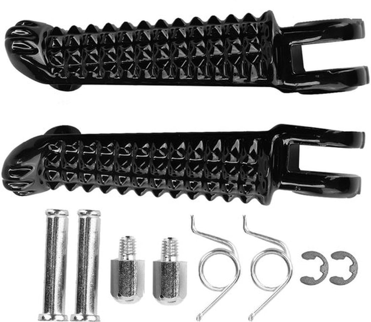 Voetsteunen Hoogwaardig Aluminium - Opvouwbare Voetsteunen - Motorfiets Accessoires - Directe Vervanging - Eenvoudig te Installeren - Modieus Ontwerp - Motorpedaal
