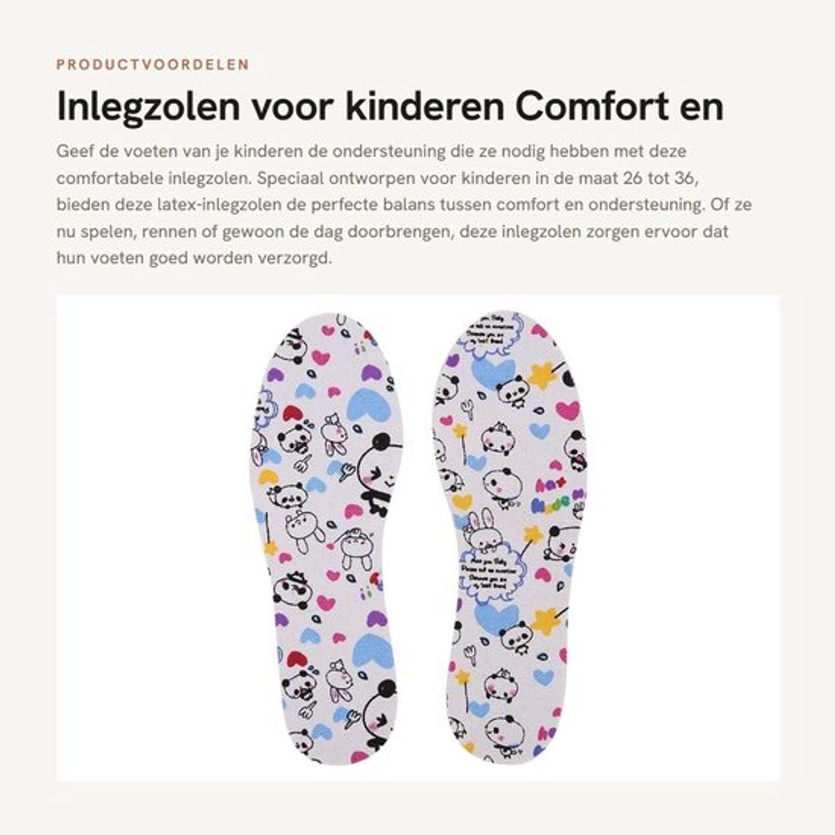 Inlegzolen - 2 Paar - Latex - Ondersteuning - Comfort - Maat 26/36 - Steunzolen