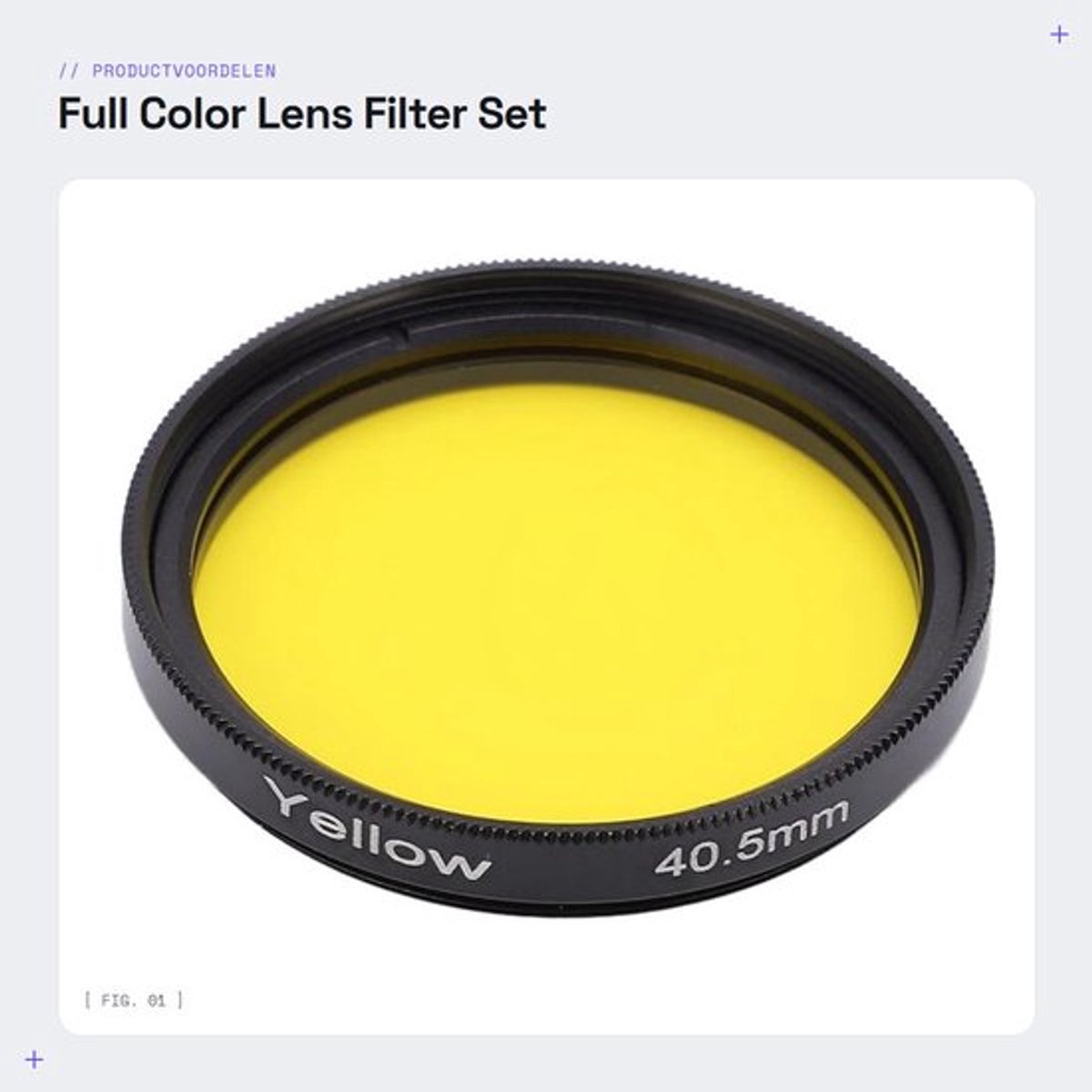 Lensfilter Set - Waterdicht/Oliebestendig - 40,5 Mm Interface - Aluminiumlegering/Optisch Glas - Geschikt voor SLR Camera - Inclusief Opbergdoos - Camerafilter