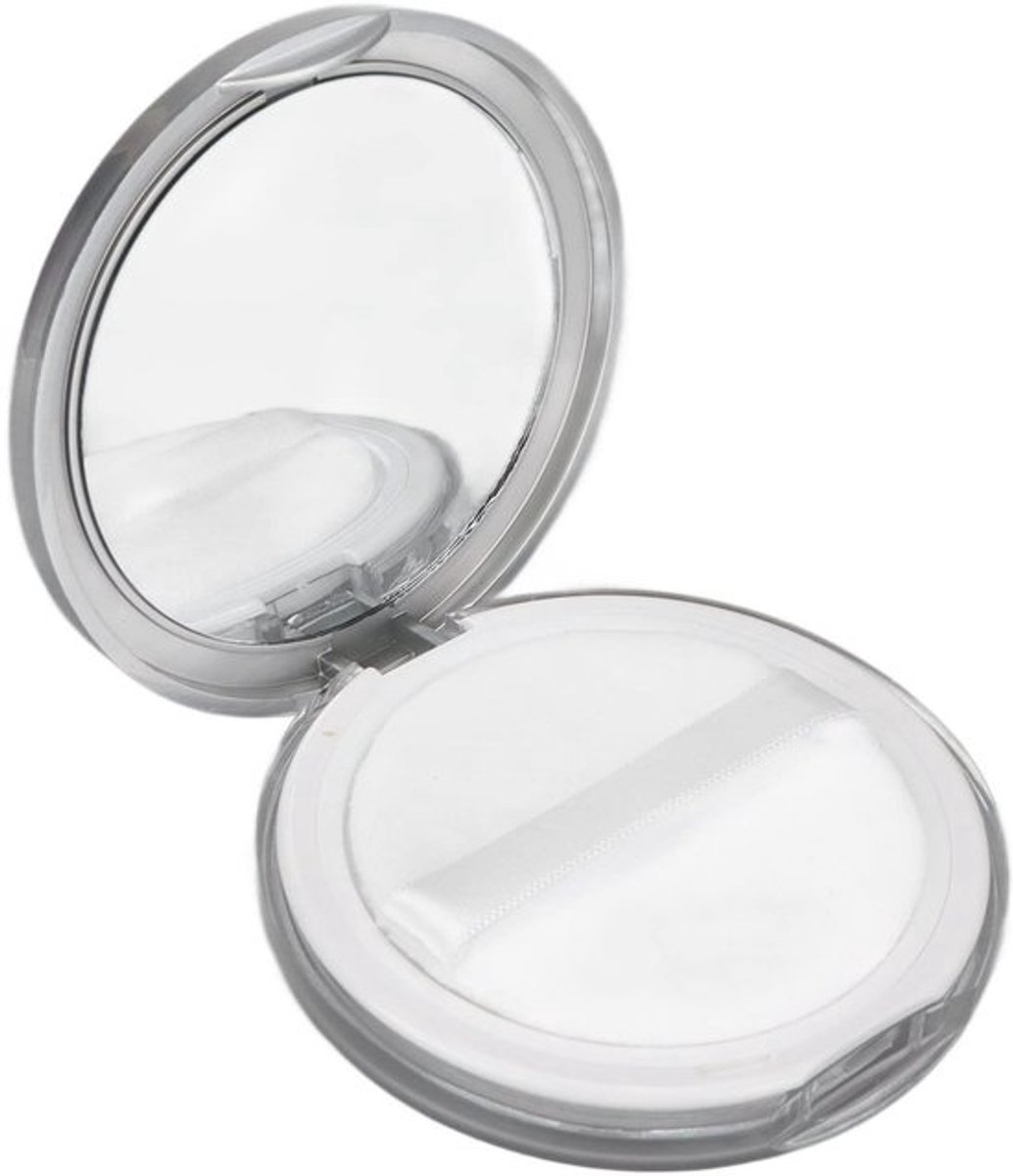 Poederdoos - Lege Plastic Container - Poederdons - Elastische Zeef - Herbruikbaar - Compact en Lekvrij - Cosmetica Container