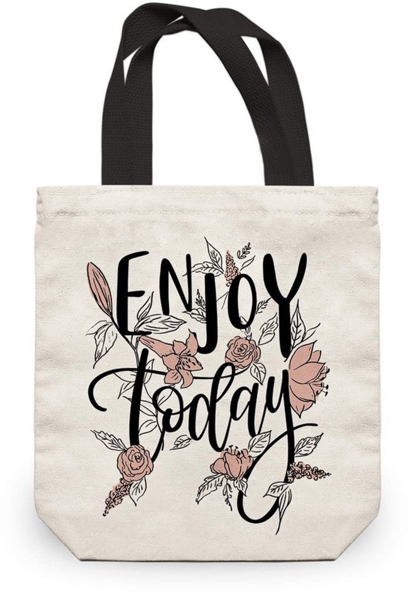 Canvas Tas Herbruikbaar 50LBS - Bloemenpatroon - Opvouwbaar - Milieuvriendelijk - Draagtas - Stijlvol Ontwerp - Boodschappentas