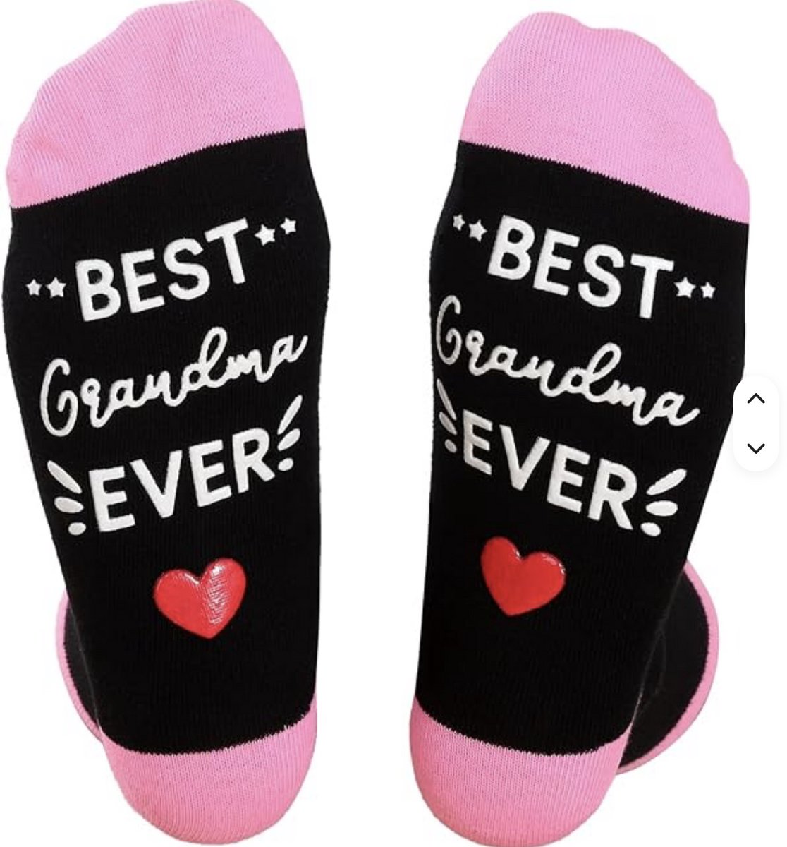 SilverAndCoco® - Oma Sokken / Gekke Vrolijke Foute Kleding / Leuke Grappige Dikke Warme Vrouw Socks / Verjaardag Geschenk accessoires Sok Outfit Katoen / Vrouwen Sinterklaas Schoen Kerst Cadeau met Tekst - Best Grandma
