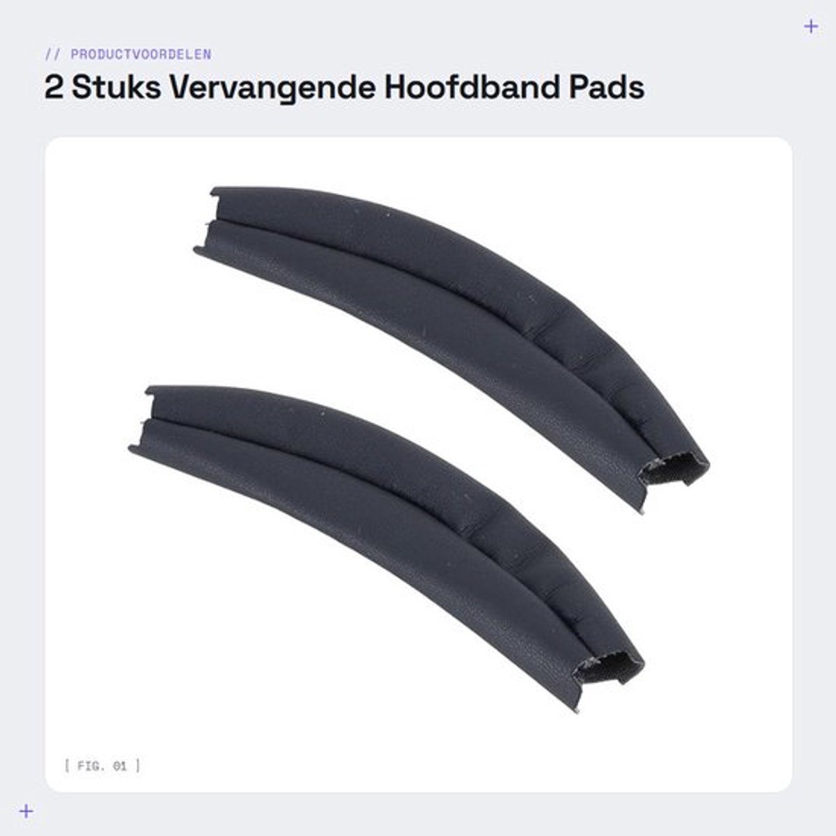 Hoofdband Pad - 2-delige Vervanging - Premium Eiwit Lederen Kussenhoes - Verbeterd Comfort - Zacht en Ademend - Perfecte Compatibiliteit WH-XB910N - Hoofdtelefoon Kussen