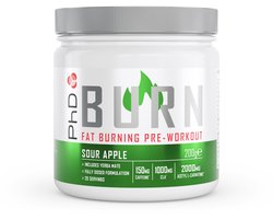PhD Burn Pre-WKT (200g) Sour Apple - Pre-Workout - Pre-Workout Booster
