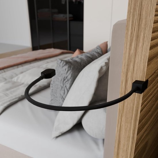 LED Bedlamp - Leeslamp USB-C - Direct lezen - Traploos dimbaar - Set van 2 - Zwart — afbeelding 4