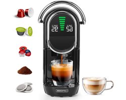 Koffiecupmachine - Koffiezetapparaat - Thuisgebruik - 5-in-1 veelzijdig - 06L reservoir - Zwart