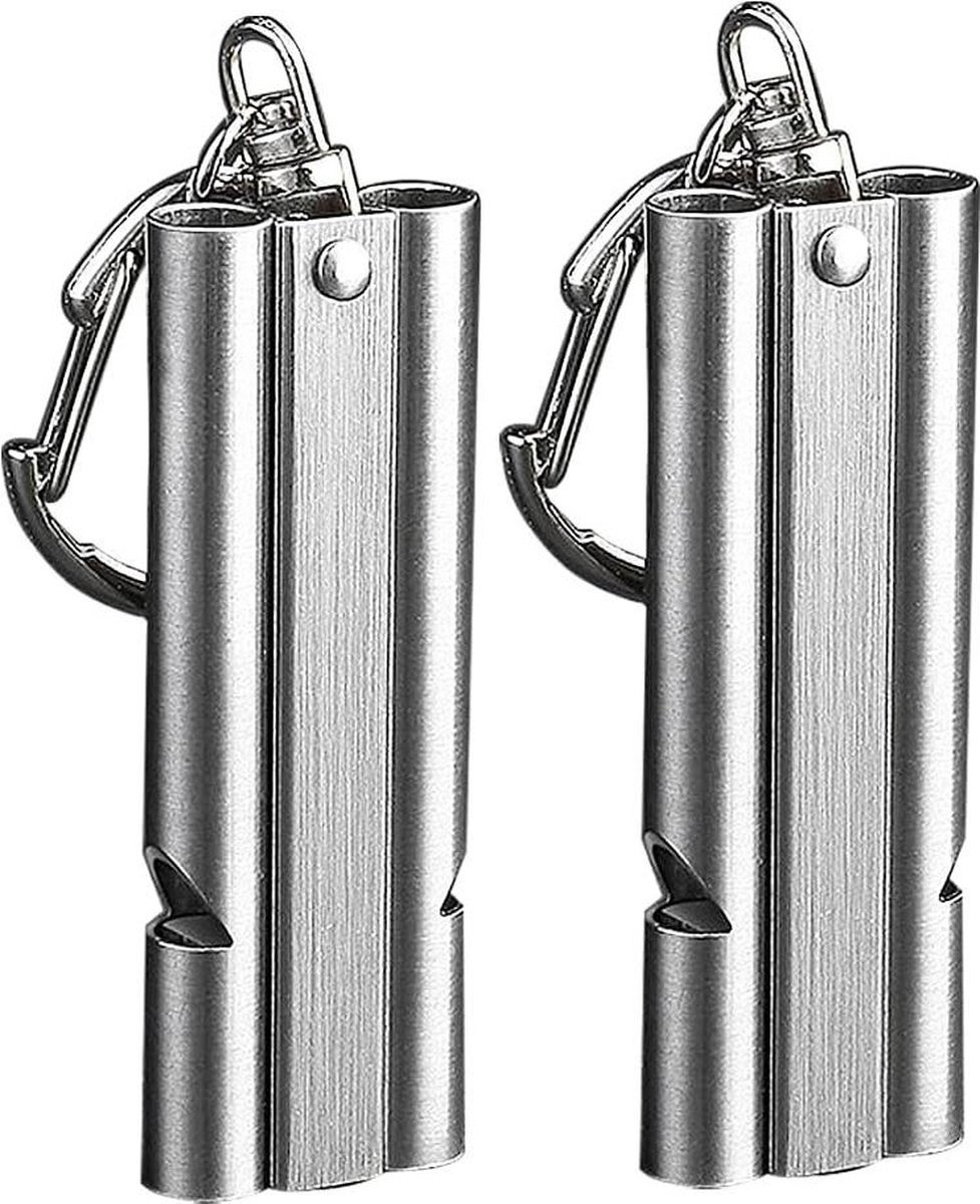 *** 2 stuks Noodfluitje signaalfluitje luid - noodgevallen - 150 db - scheidsrechter fluitje - Trainer Sport - sportfluitje - Outdoor - Hondentraining- van Heble® ***