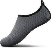 BOTC Waterschoenen Volwassenen - Unisex Watersokken met Anti-Slip Zool - Sneldrogend & Ademend - Strandschoenen voor Zwemmen, Surfen & Strand - Grijs - Maat 40/41