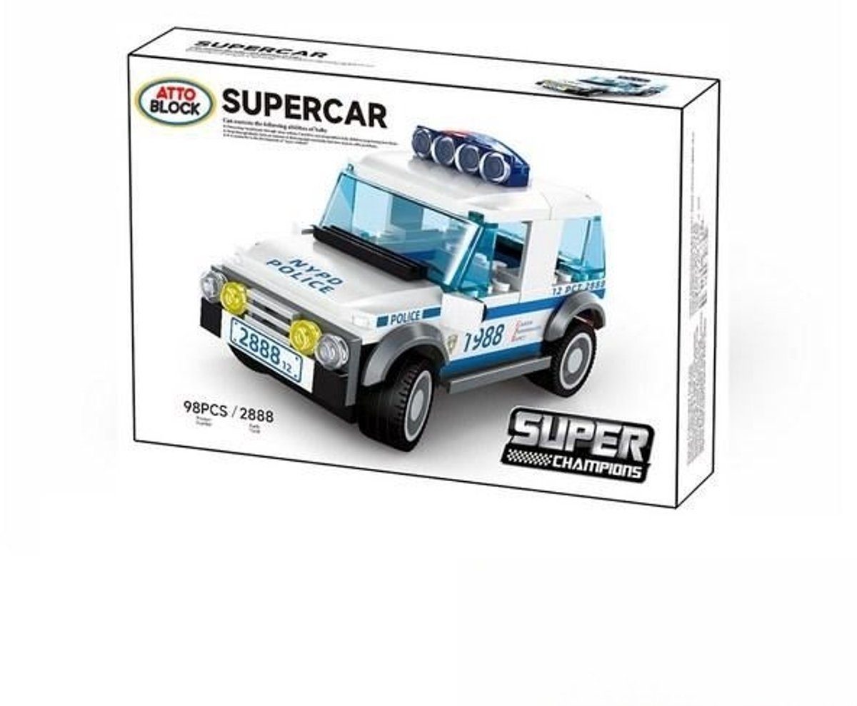 Wange 2888 - racewagen - supercar - politieauto - 98 onderdelen - 6+