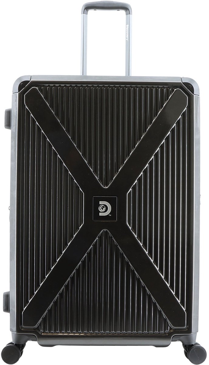 Discovery Crossroad polycarbonaat koffer / Trolley - L - Zwart - 118 liter - Zwart / Large