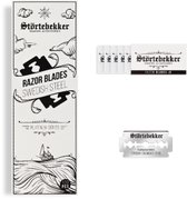 Störtebekker® Premium Scheermesjes – 100 scherpe mesjes voor alle gangbare safety razors and straight razors – van Zweeds roestvrij staal – voor de gevoelige huid