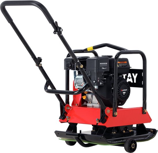YATO YT-90307 Professionele Benzine Trilplaat - 20 kN - 6,5 PK Loncin G200F Motor - Diepte tot 30 cm - Inclusief Transportwielen & Rubberen Mat - 88 kg van Yato — afbeelding 2