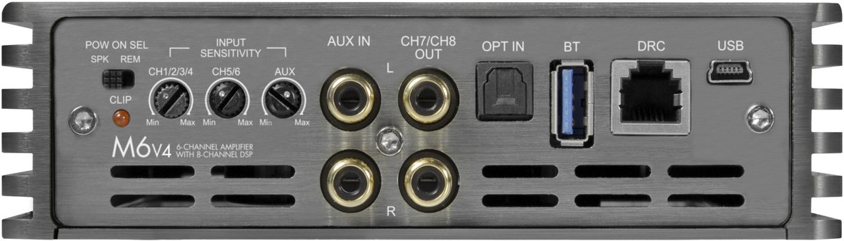 SnelShoppen - Digitale 6-kanaals versterker met 8-kanaals DSP en ISO kabelboom 2,5 m - Perfect voor auto audio, muziek, feesten en kwaliteit geluidsbe
