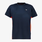 Dutchy kinder voetbal T-shirt donkerblauw oranje - Maat 110