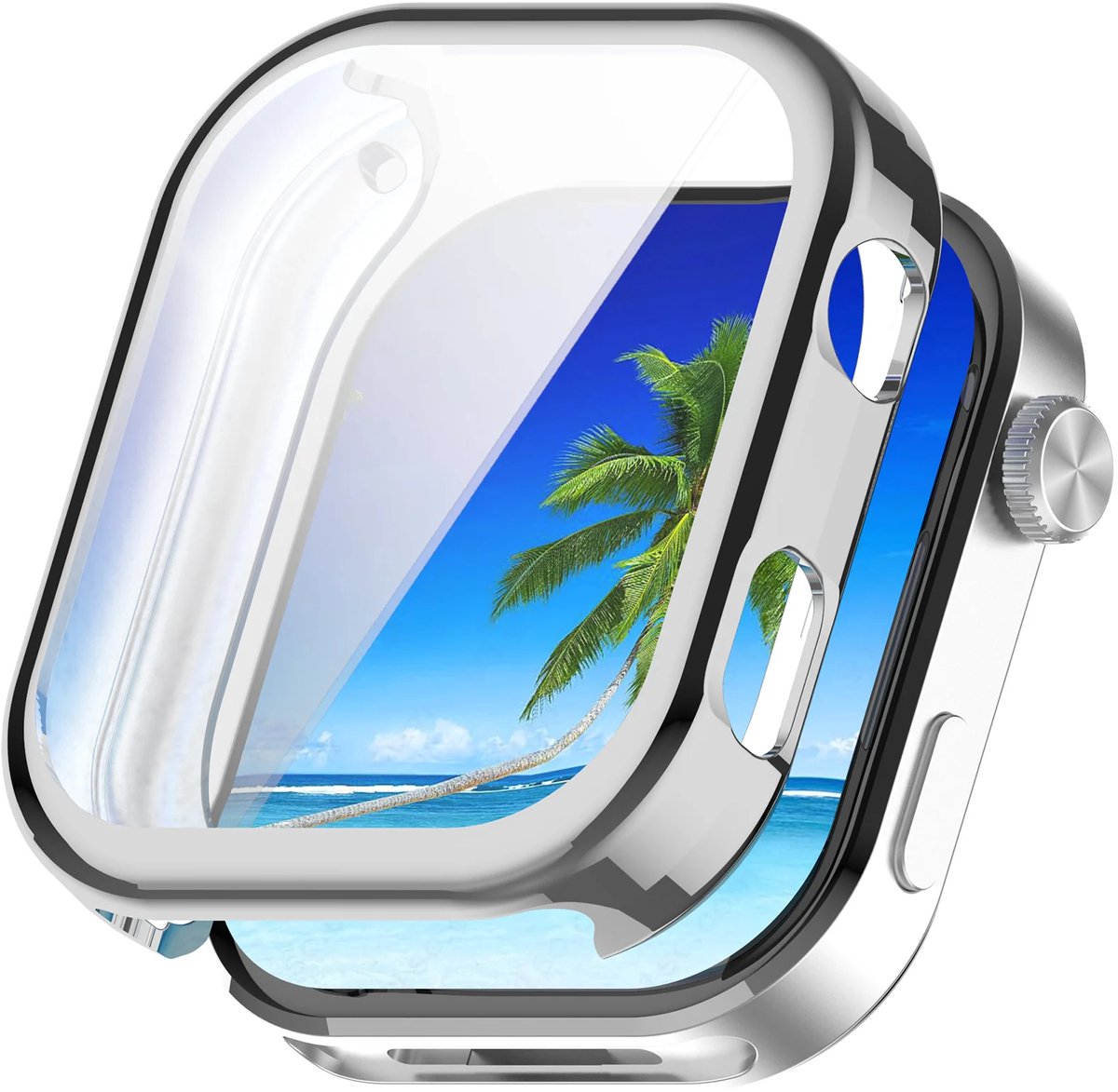 Strap-it Beschermhoesje TPU – geschikt voor Redmi Watch 6 – schokbestendig, optimale bescherming – Silver