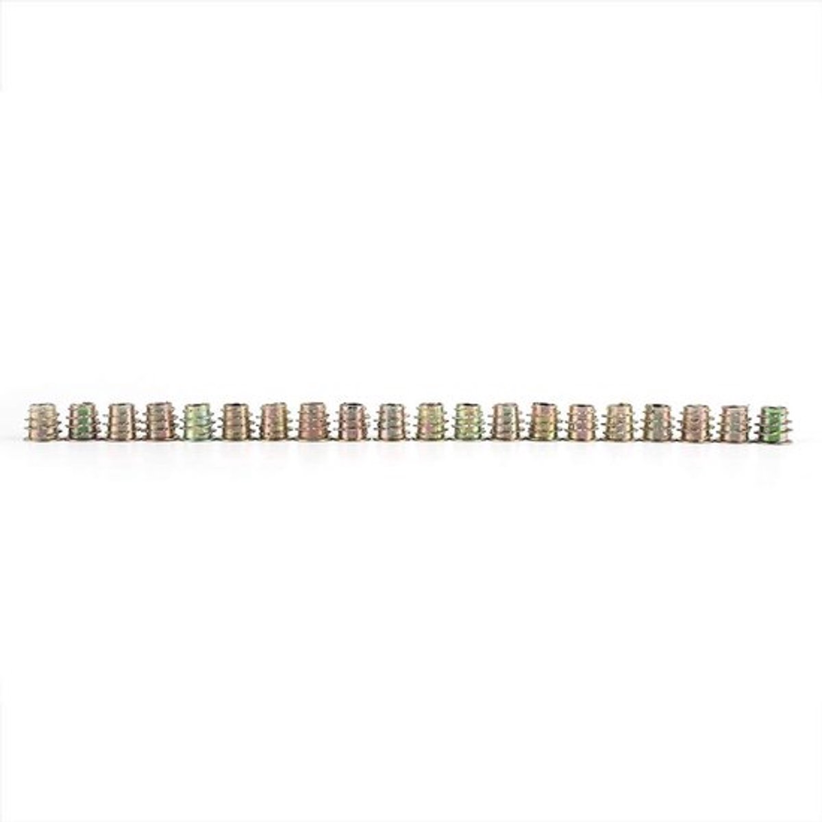Zeskantmoer M8 - 20 Stuks - Zinklegering - Flens Hoofd - Schroefdraad Inzetstukken - Houtbewerking - Roestvrij en Duurzaam - Moeren