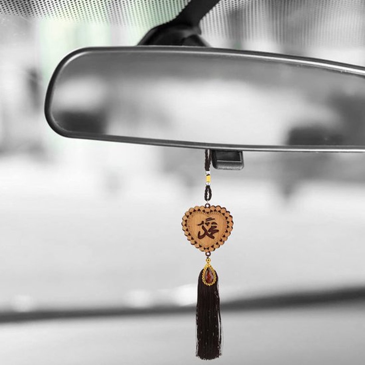 Autohanger met Kwastjes - Binnenspiegel Hanger - Auto Accessoires - Decoratie - Islamitische Versiering - Positieve Energie - Autoornament