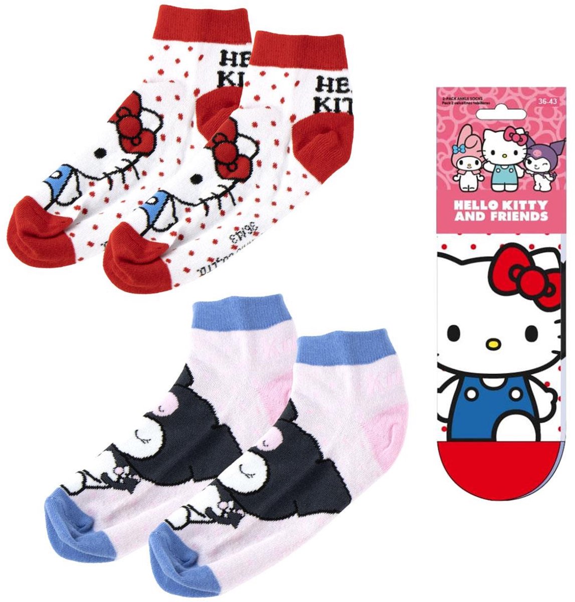 Cerdá Sanrio Socks 2-Pack Hello Kitty Short 36-43 Footwear